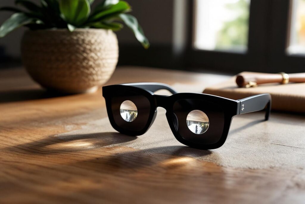 Lunettes sténopéïques à trous pour la relaxation et le bien-être des yeux
