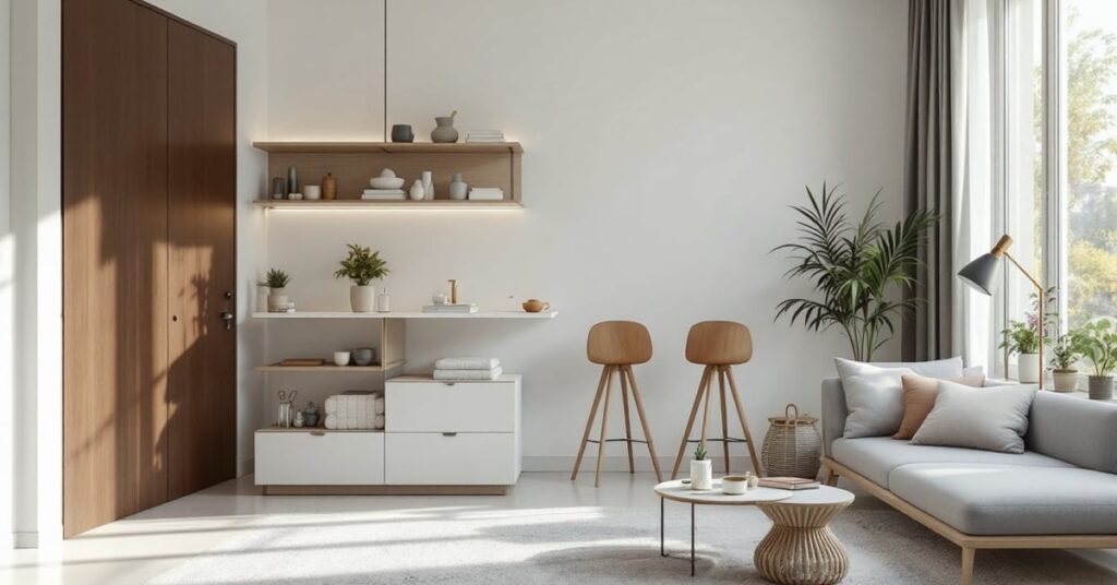 Rénovation appartement : ouvrier professionnel effectuant des travaux de rénovation dans un intérieur moderne